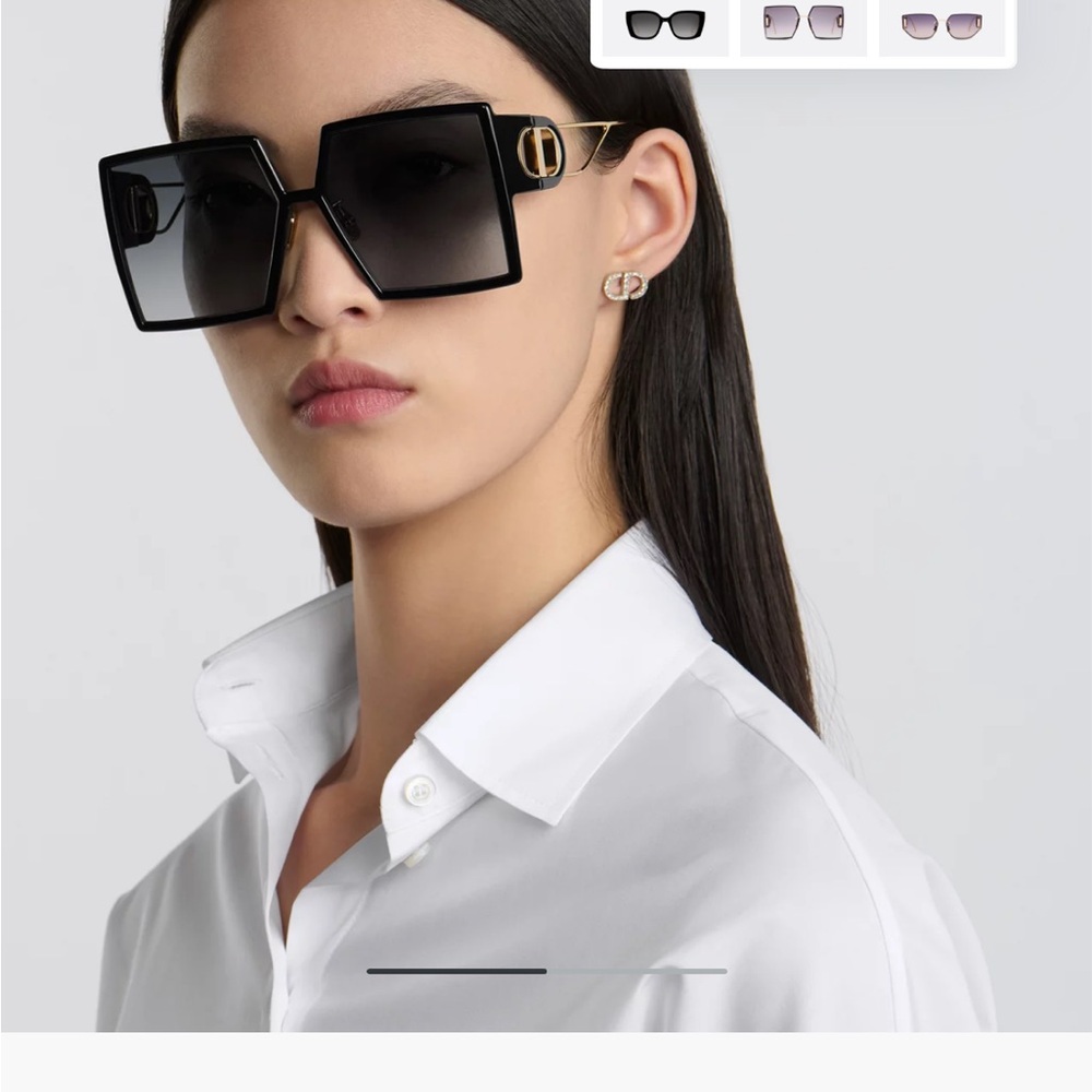 Authentic Dior Oversized Black Sunglasses